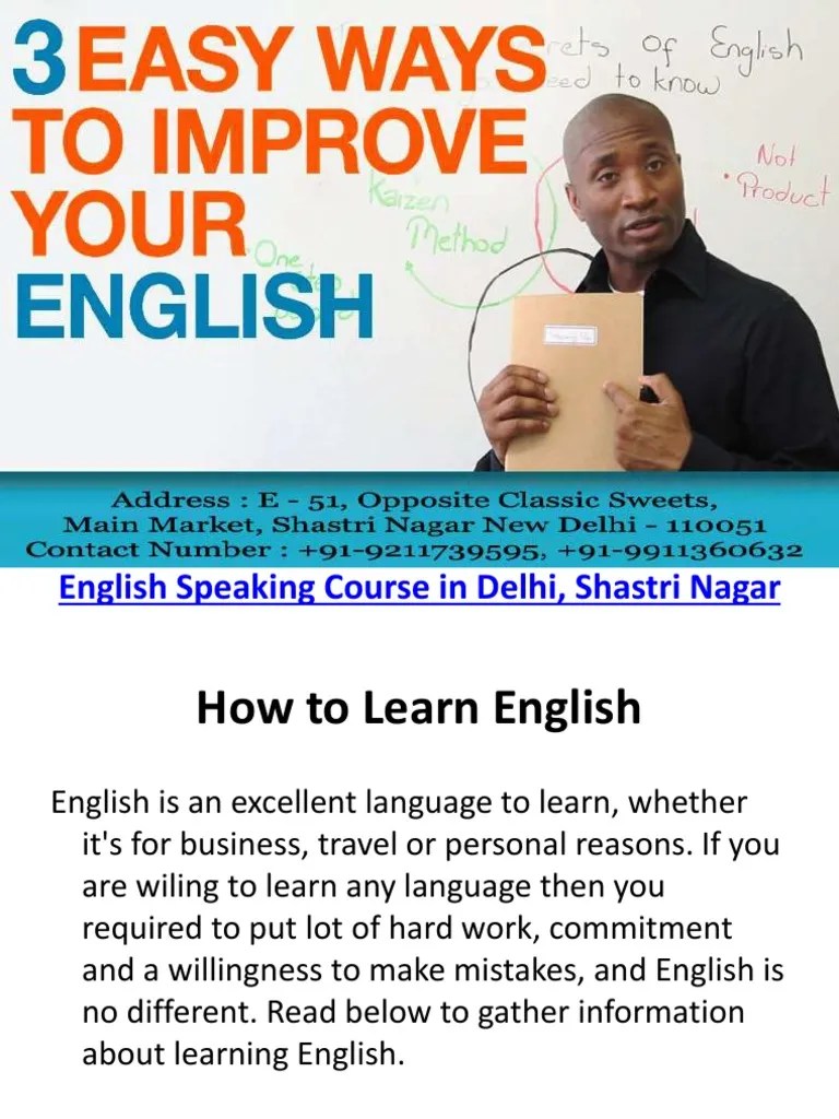 Ways of Learning English PDF English Language Vocabulary