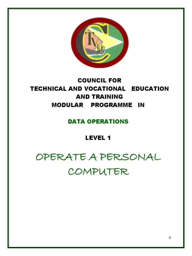 Operate Personal Computer PDF Computer Data Storage Directory