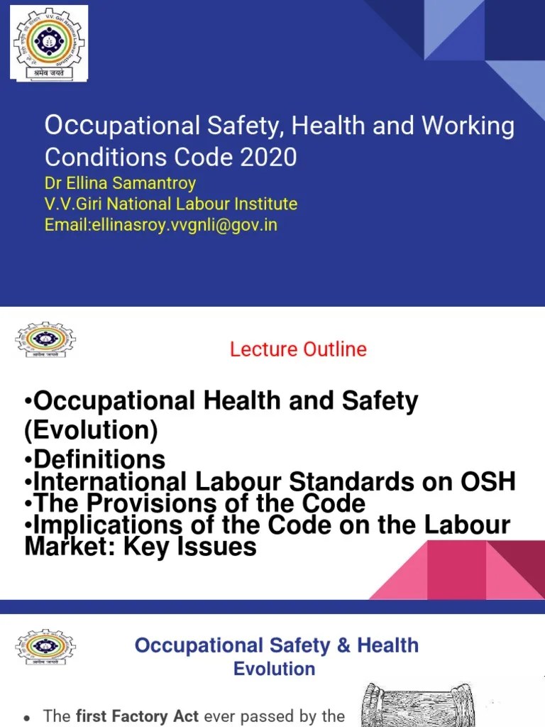Occupational Safety, Health and Working Conditions Code 2020 PDF
