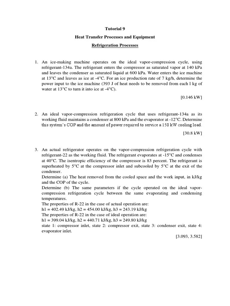 Analysis of Refrigeration Systems Using Various Refrigerants Including