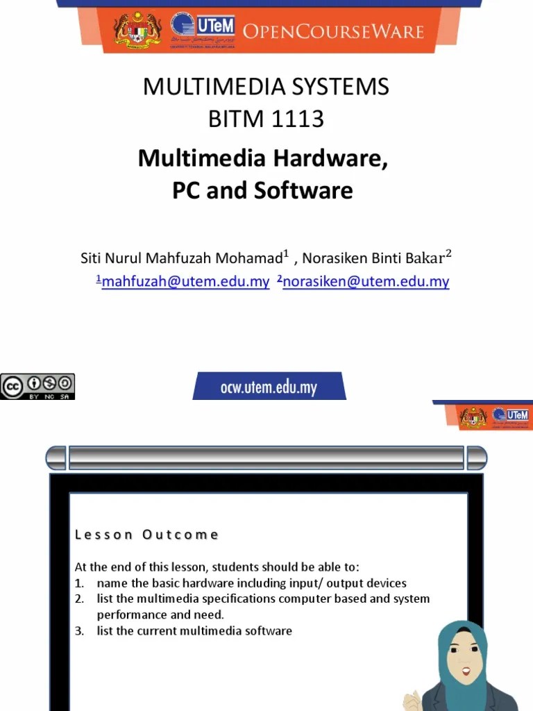 An Overview of Multimedia Hardware Components, Multimedia PC