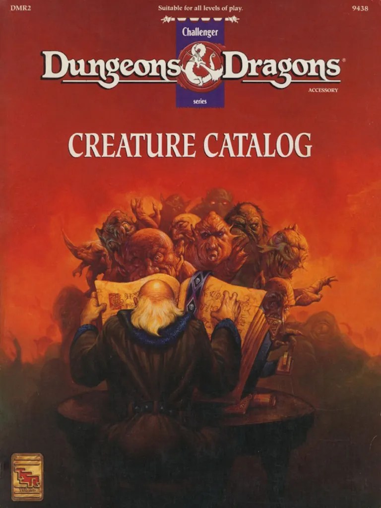 D&D Rules Cyclopedia Creature Catalog PDF