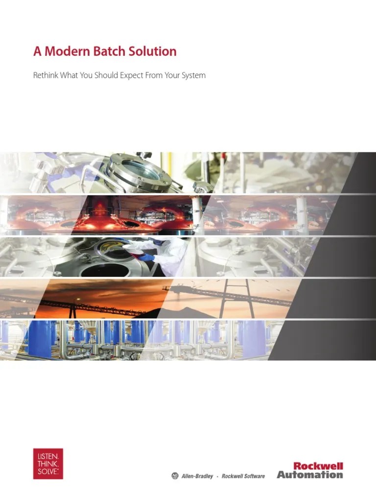 A Modern Batch Solution Rockwell Automation PDF Computer Network