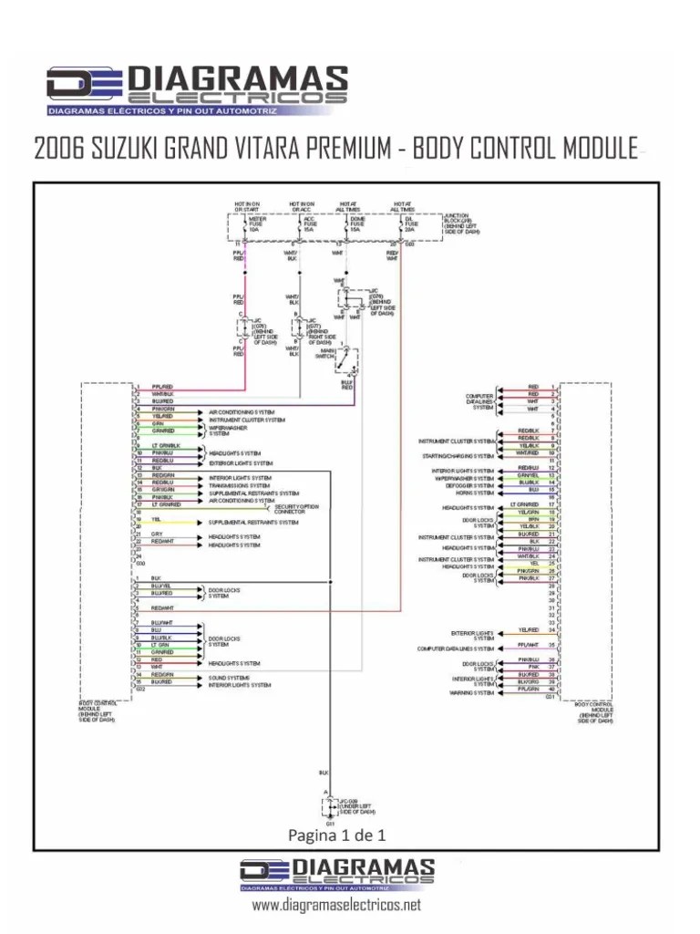 Diagrama Electrico - 2006 Suzuki Grand Vitara Premium Free | PDF