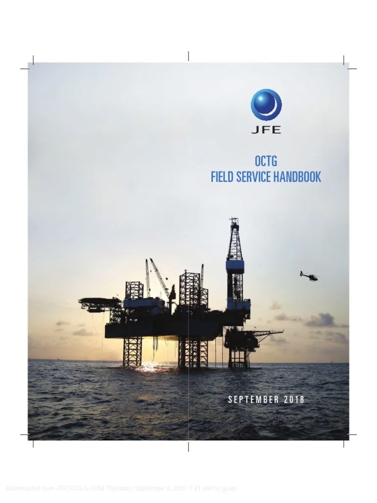JFE Connections Field Service Handbook Rev0 20210902104108 PDF Pipe (Fluid Conveyance
