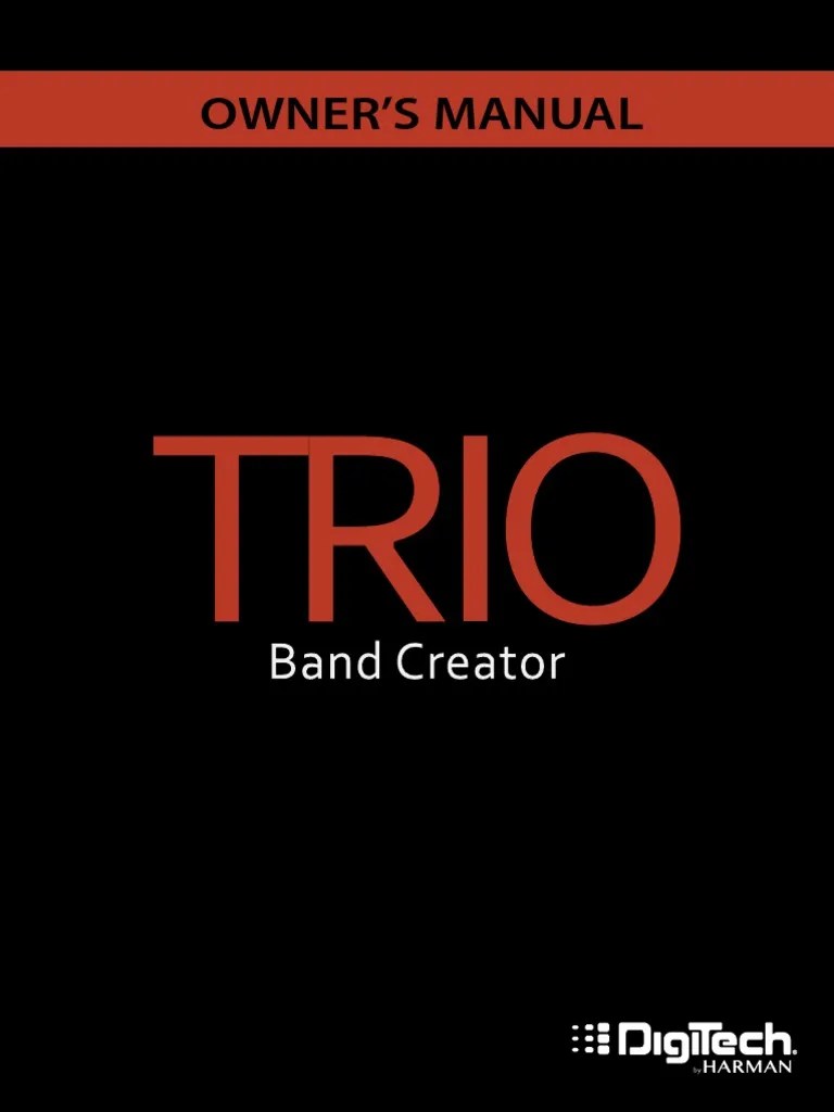 Digitech Trio User Manual | PDF | Song Structure | Blues