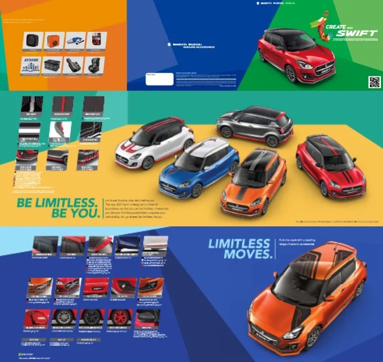 New Swift Accessories Broucher PDF Motor Vehicle Manufacturers