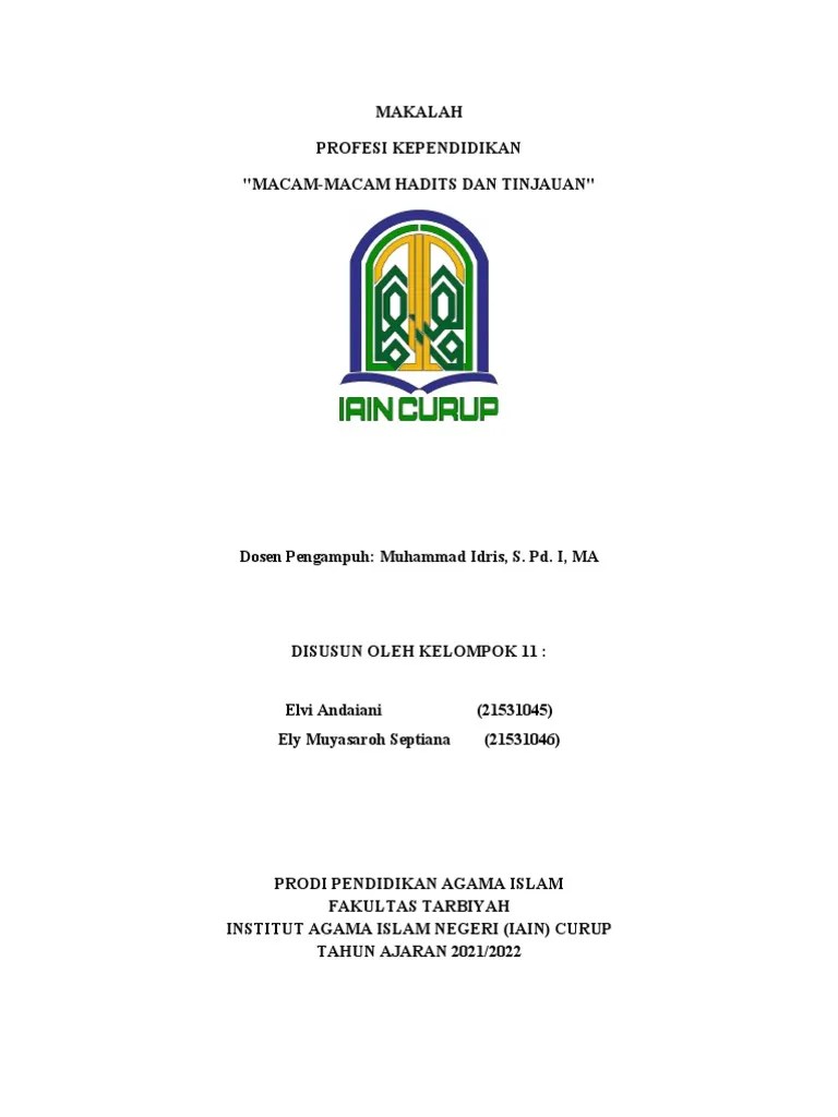 Macam Hadits Dan Tinjauan | PDF