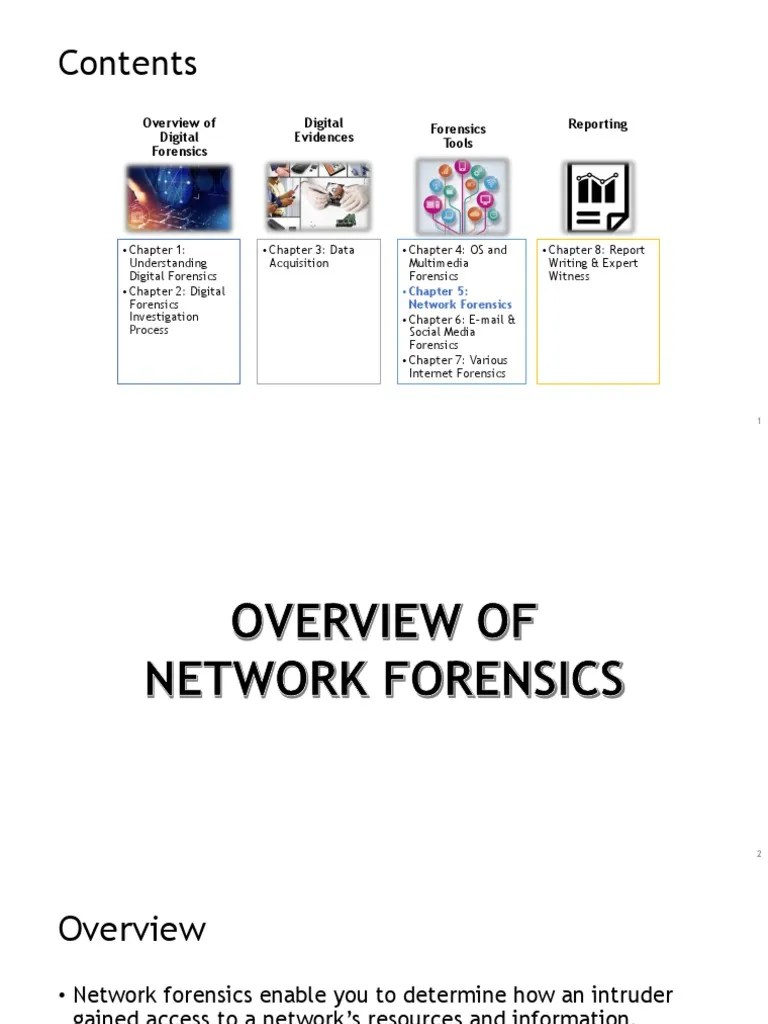 05 Network Forensics PDF Port Networking) Computer Network