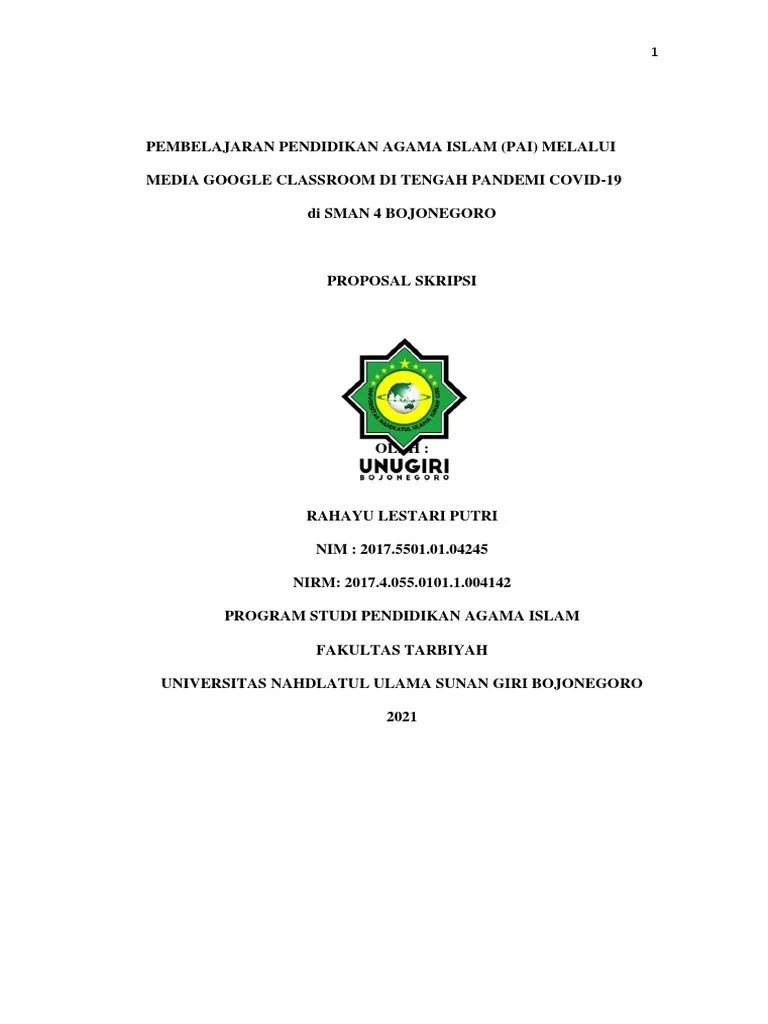 Contoh Proposal Skripsi | PDF