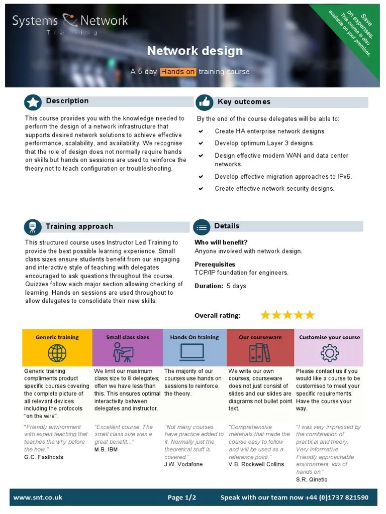 TCP/IP Foundation For Engineers Network Design PDF Virtual Private Network Computer Network