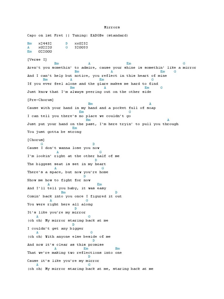 Mirrors PDF Song Structure Songs