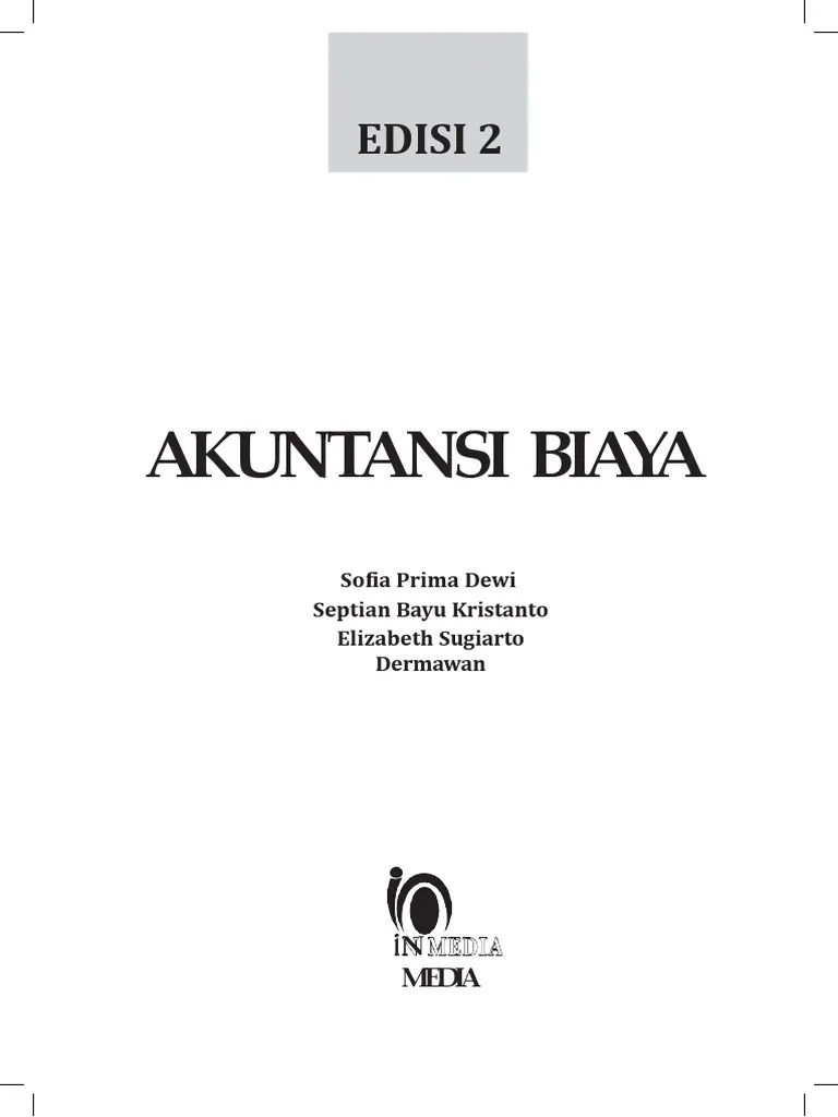 edisi-2-akuntansi-biaya | PDF
