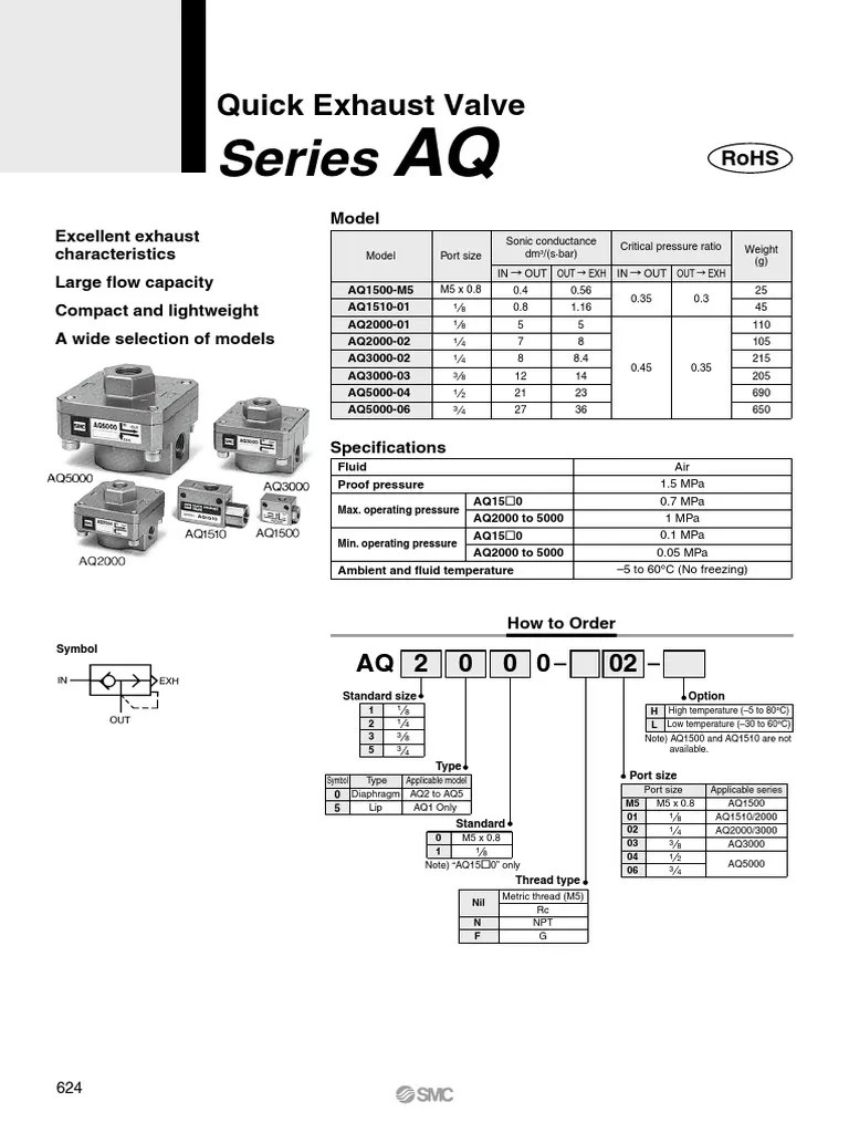 Series Quick Exhaust Valve PDF Valve Gases