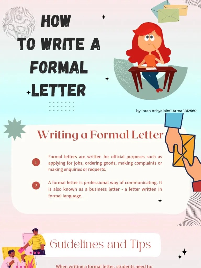 How To Write A Formal Letter PDF Essays Human Communication
