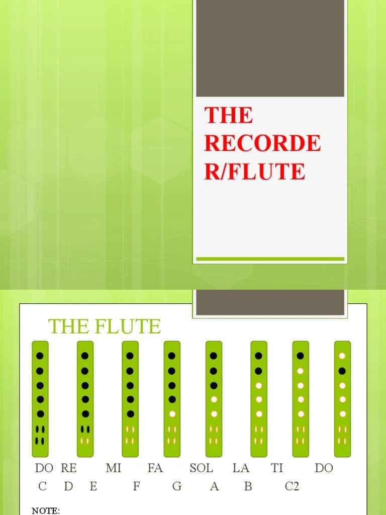 THE Recorde R/Flute PDF