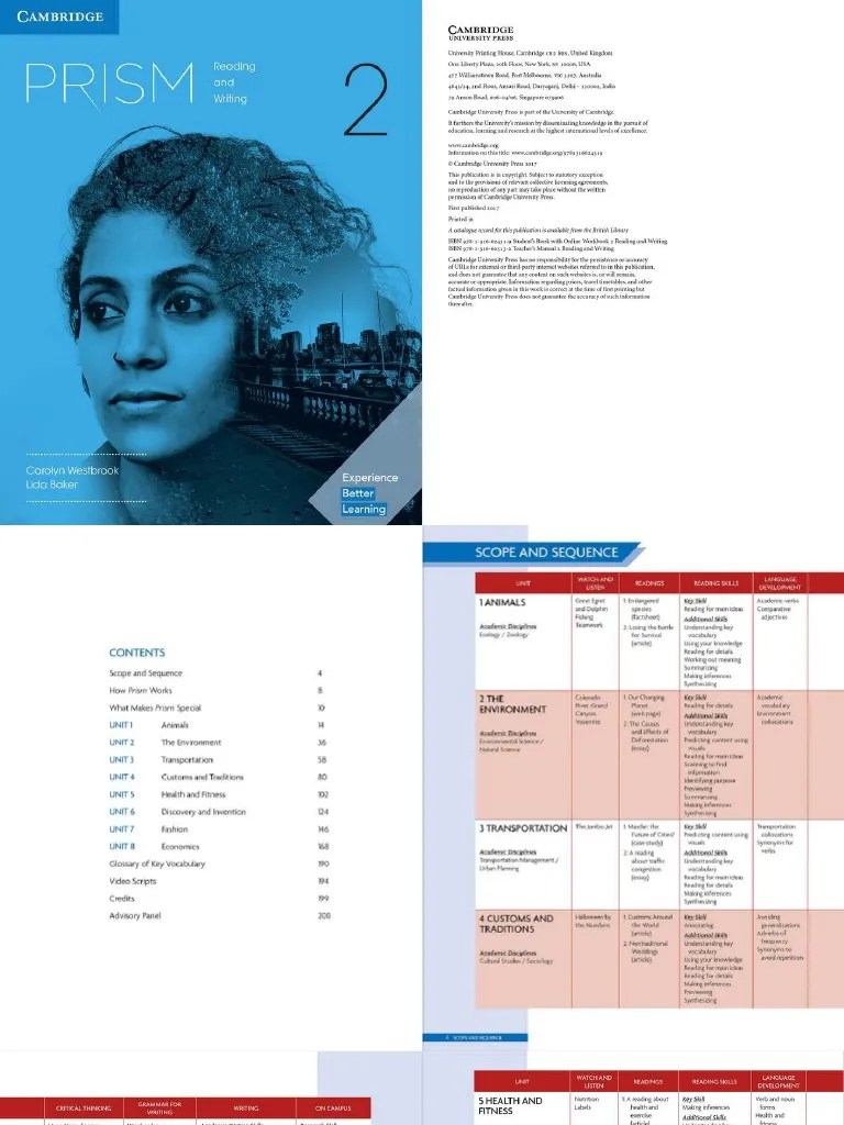 Prism 2 Reading and Writing Presentation PDF