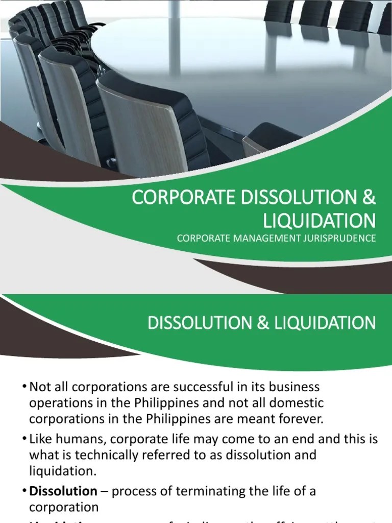 Corporate Dissolution and Liquidation PDF Liquidation Trust Law