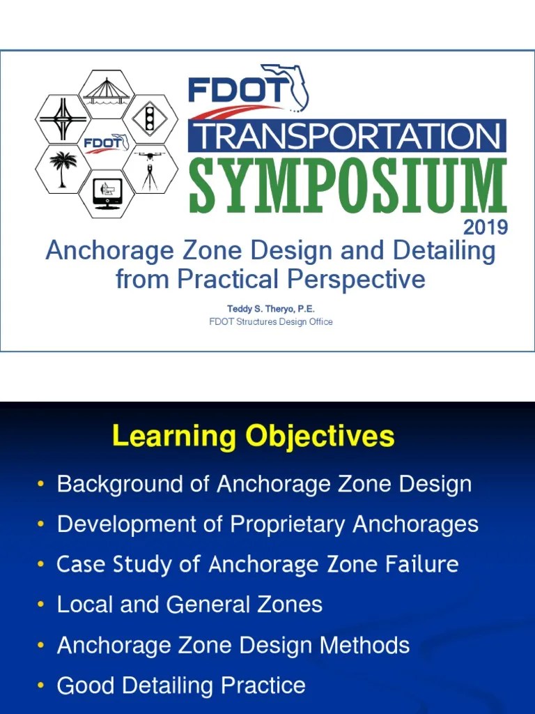 2019 Symposium Anchorage Zone Design PDF Prestressed Concrete Stress (Mechanics)