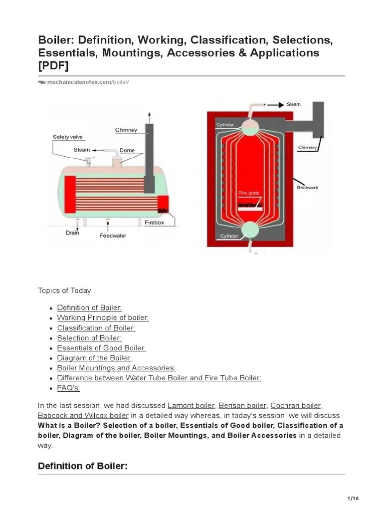 A Comprehensive Guide to Boilers Their Definition, Working Principle