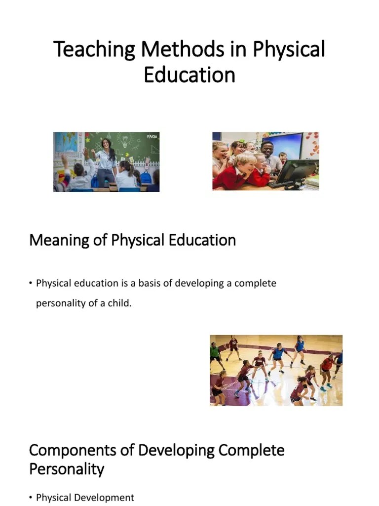 08 Teaching Methods in Physical Education PDF Teachers Teaching
