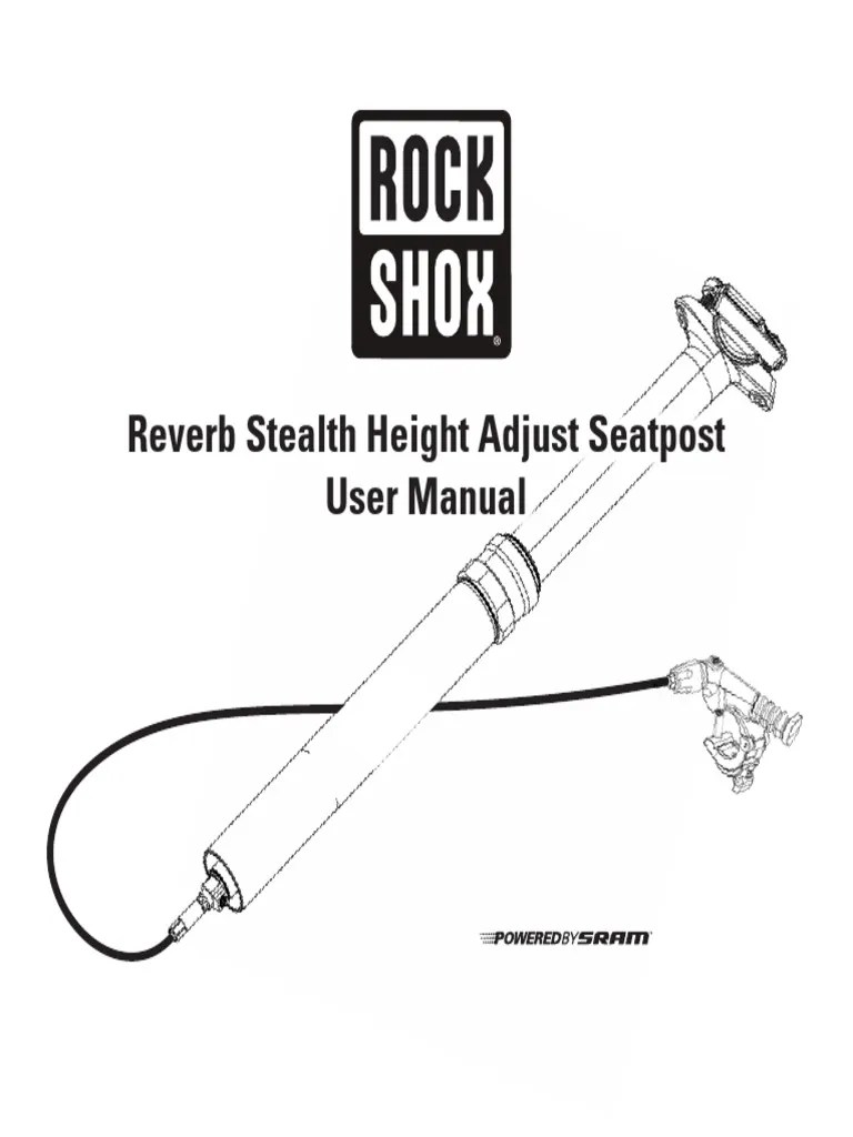 Reverb Stealth Height Adjust Seatpost User Manual PDF Mechanical