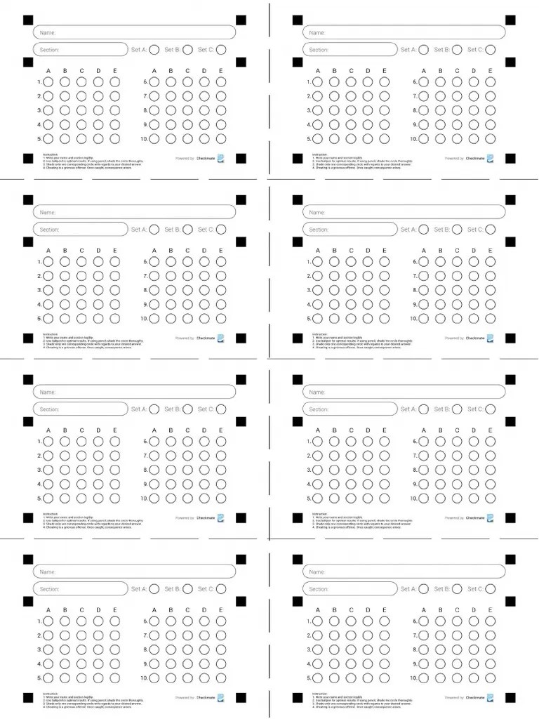10 Item Template PDF