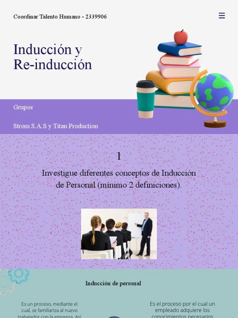 Objetivos Del Proceso de Inducción PDF Evaluación