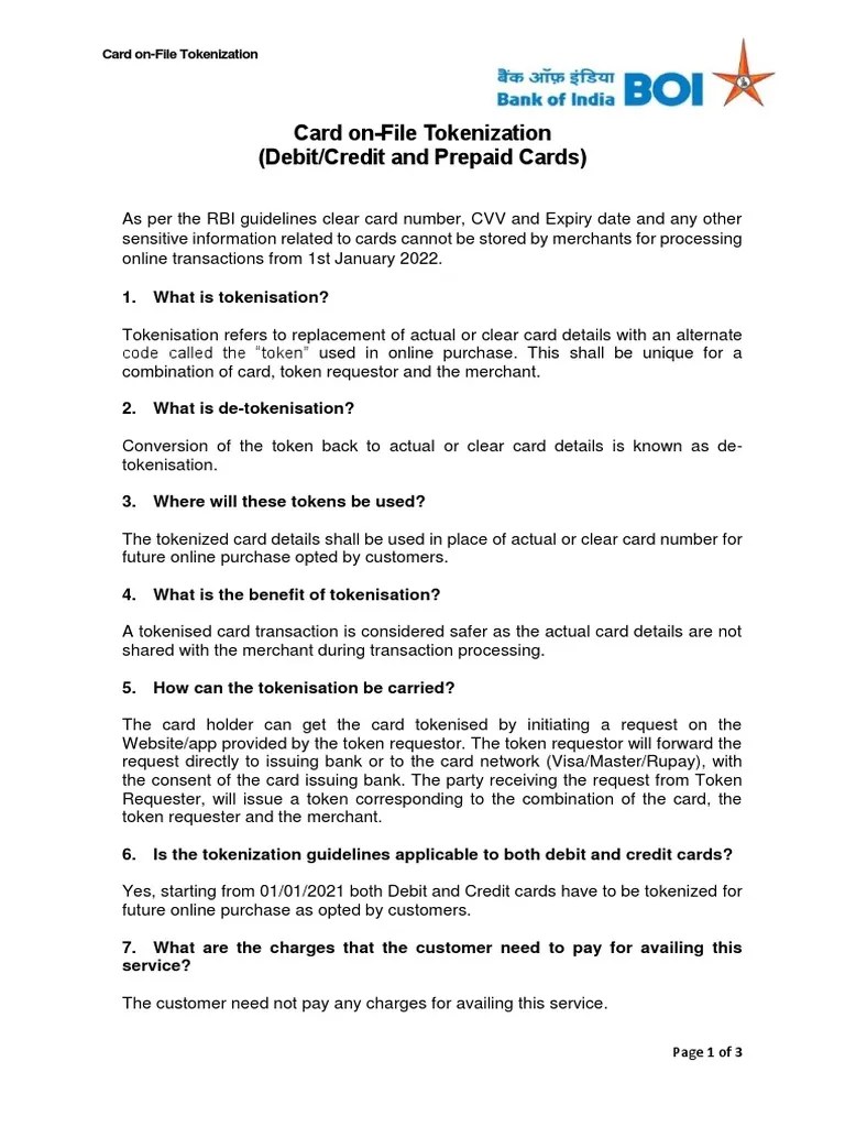 Card OnFile Tokenization (Debit/Credit and Prepaid Cards) PDF