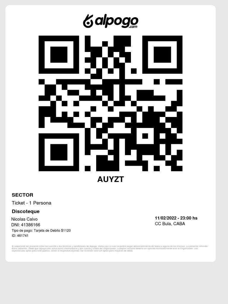 Eticket 461741 PDF