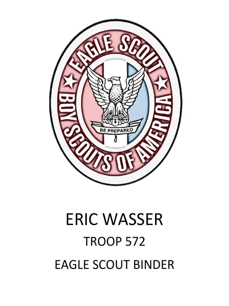 Eagle Scout Binder Cover PDF