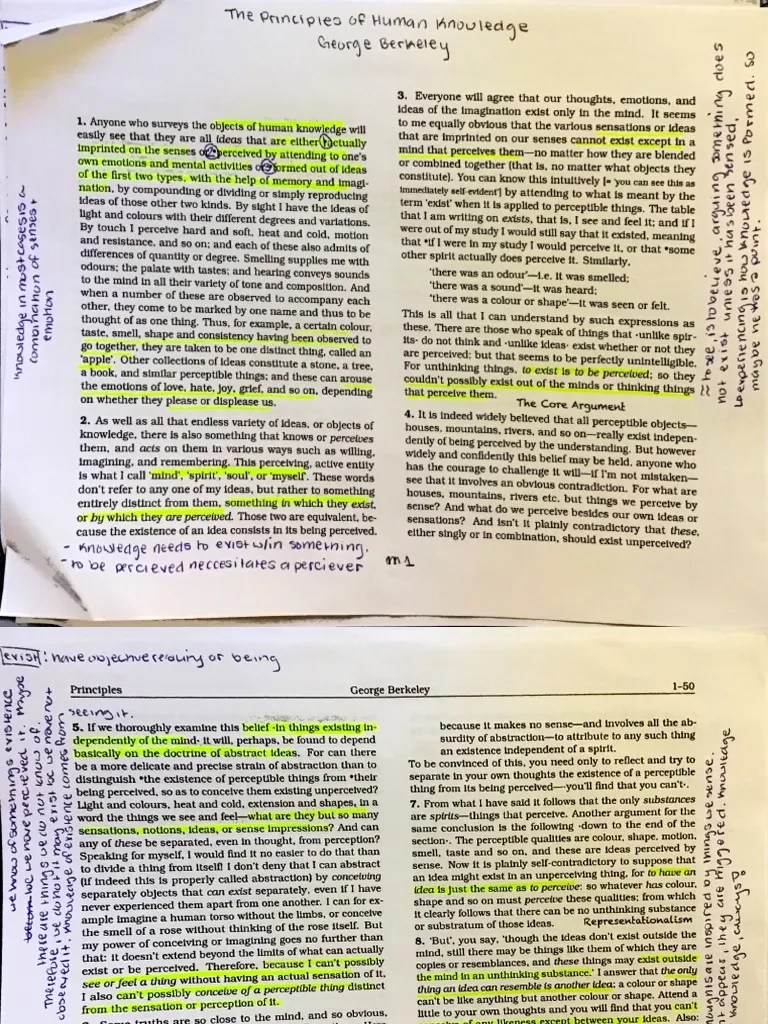 The Principles of Human Knowledge Berkeley PDF