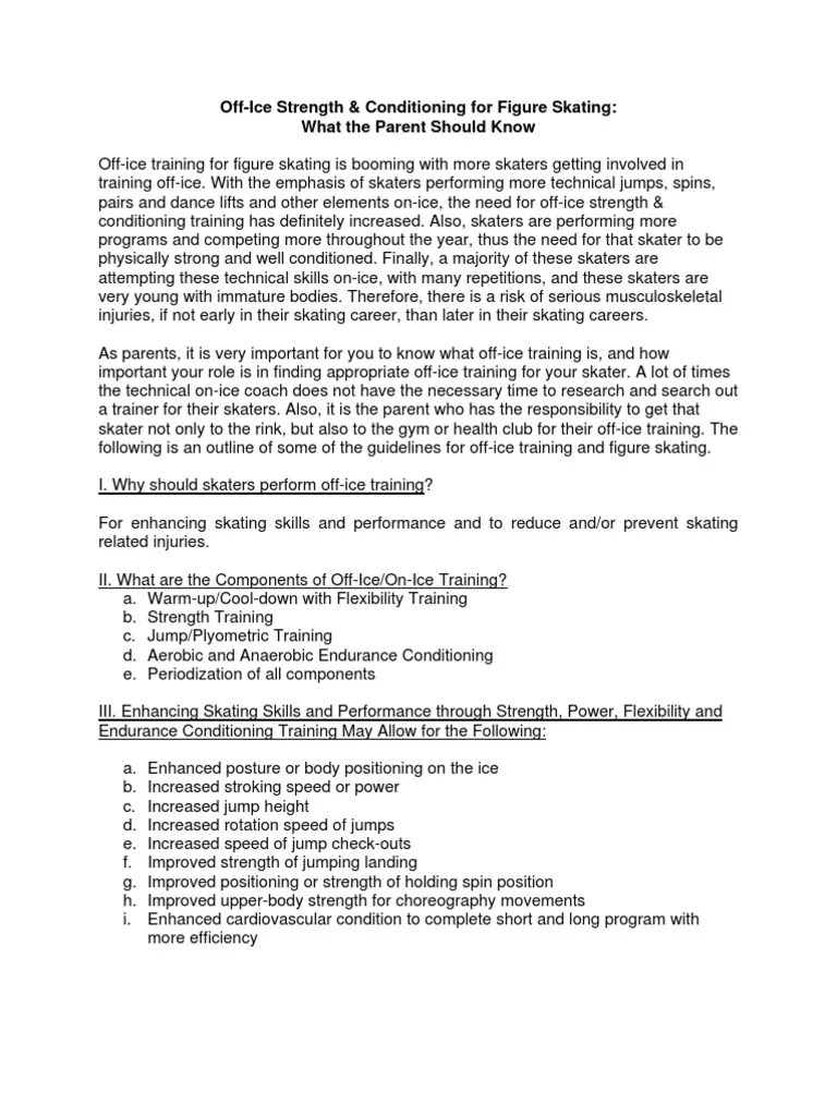 Office Training PDF Figure Skating Strength Training