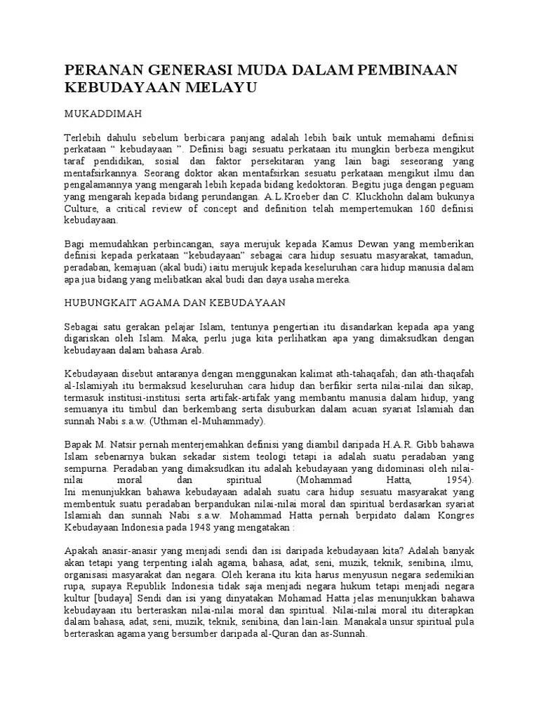 Contoh Artikel Pendek Bahasa Melayu