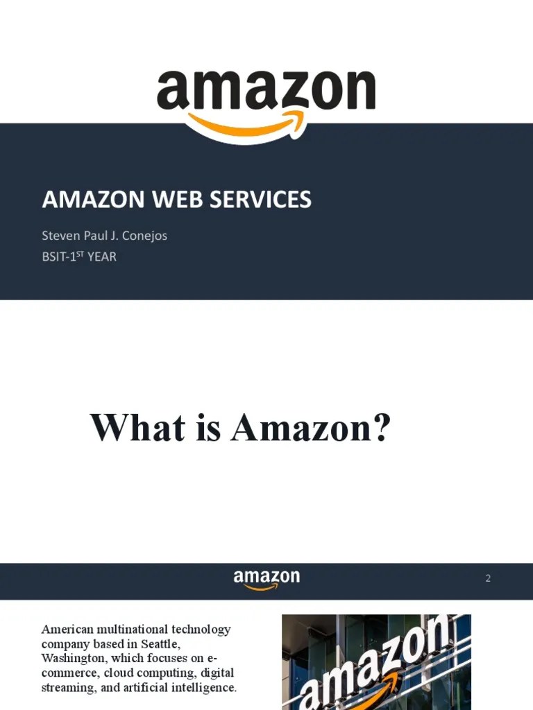 I.M PPT Amazon  Service PDF Cloud Computing Amazon  Services