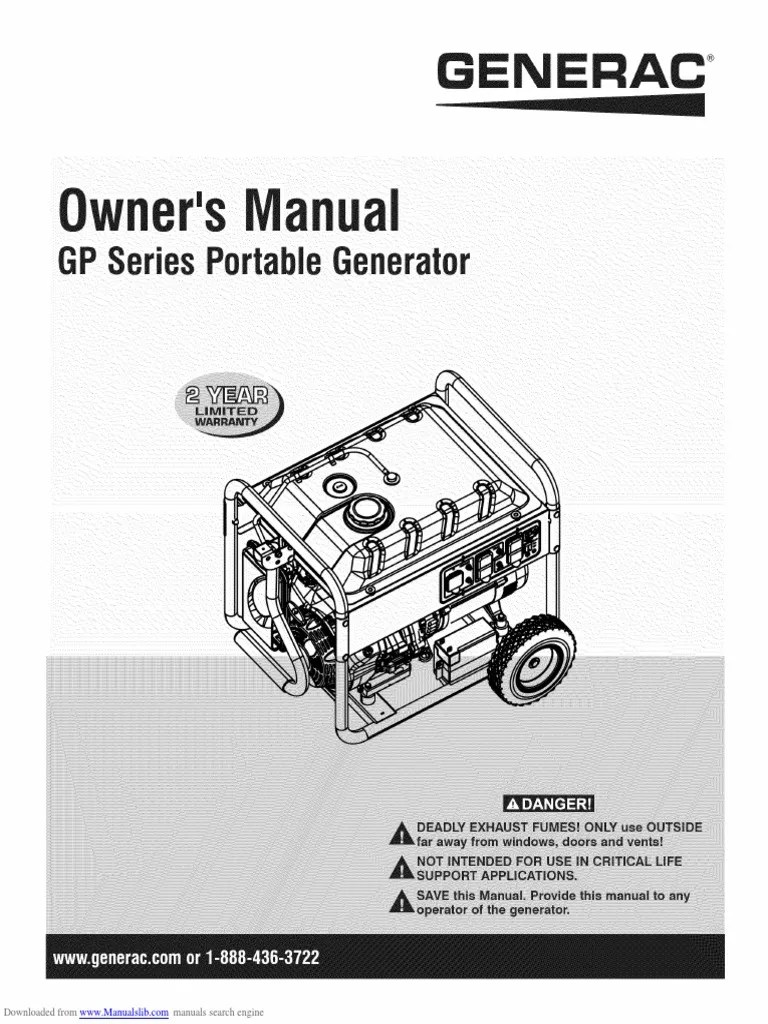 7.5kw Generac Generator | PDF | Ac Power Plugs And Sockets | Electric Motor