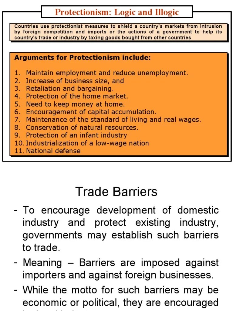 International Trade Barriers Business