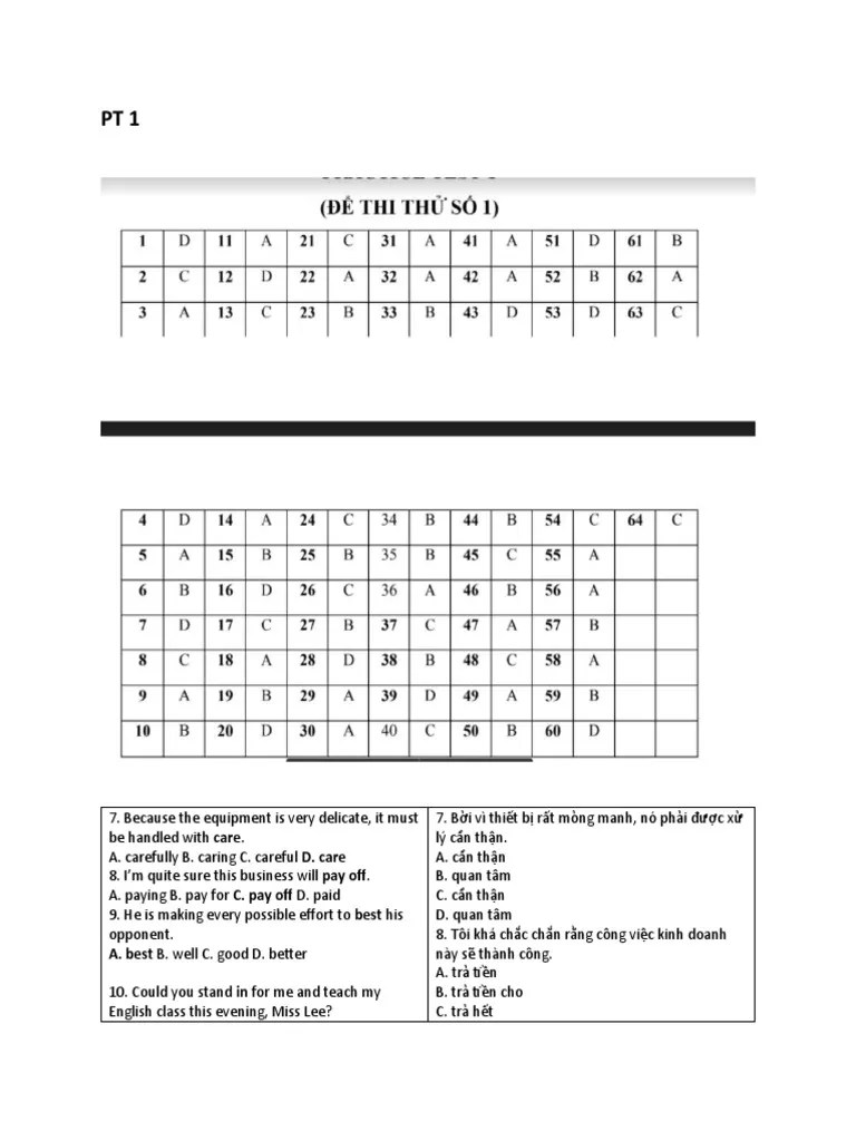 Practice Test 1-4 | PDF