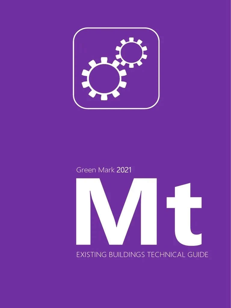 Green Mark 2021 Maintainability Technical Guide For Existing Building