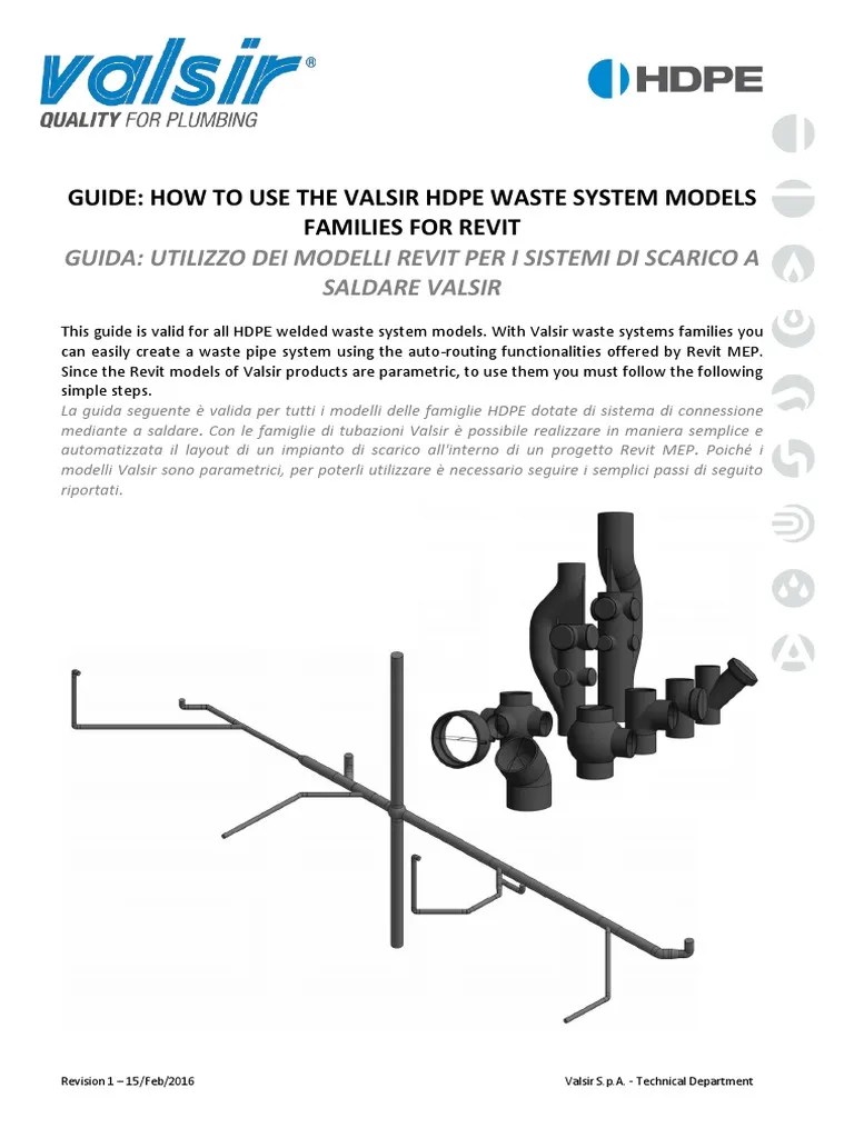 Valsir HDPE Revit Families How To Use 00 PDF