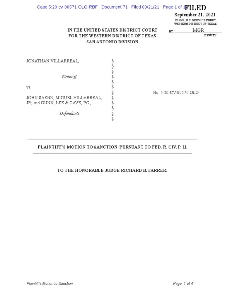 Plaintiff's Motion To Sanction Pursuant To Fed. R. Civ. P. 11 PDF Evernote Privacy