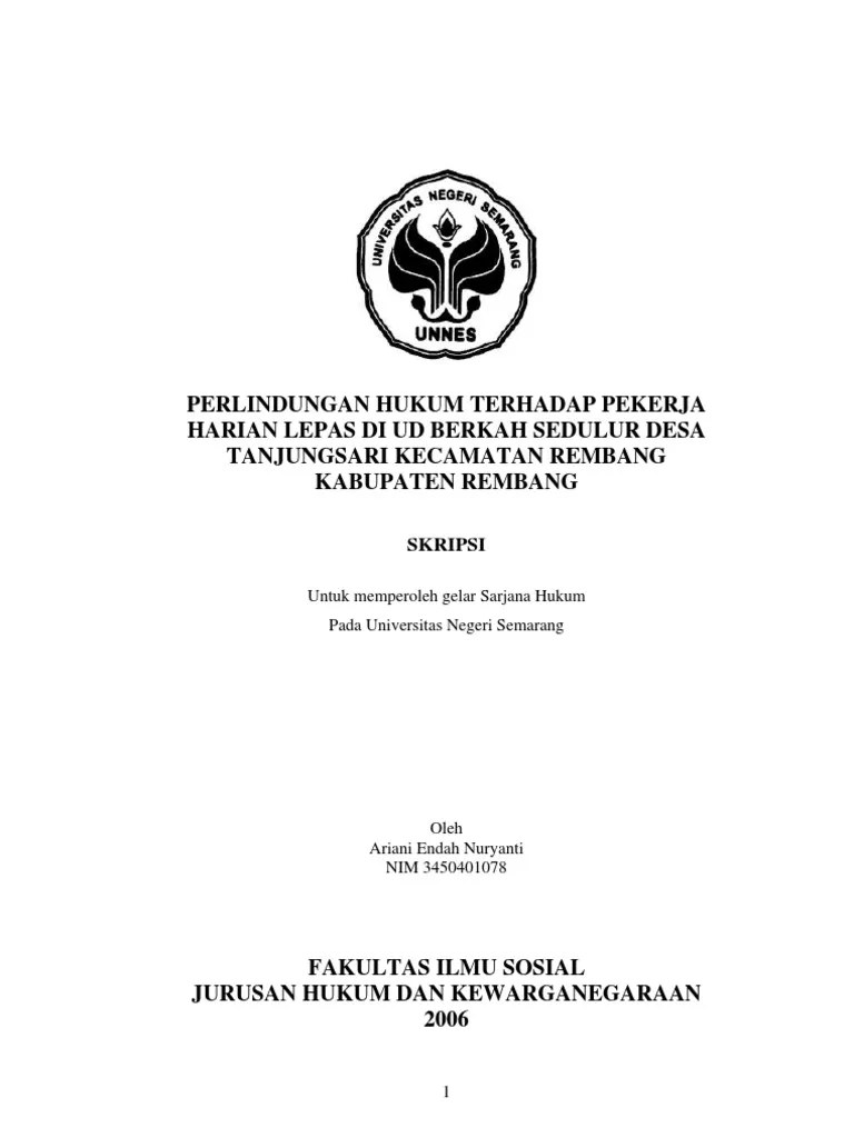 Skripsi Tenaga Kerja | Pdf