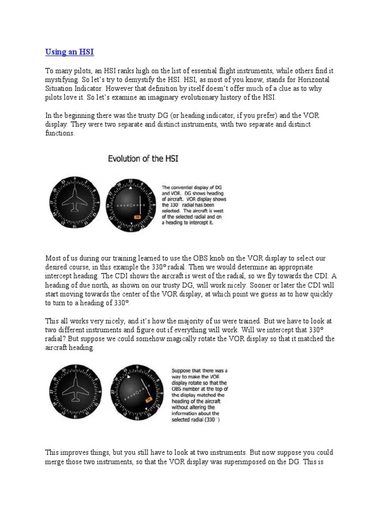 Demystifying Navigation: How the Horizontal Situation Indicator (HSI
