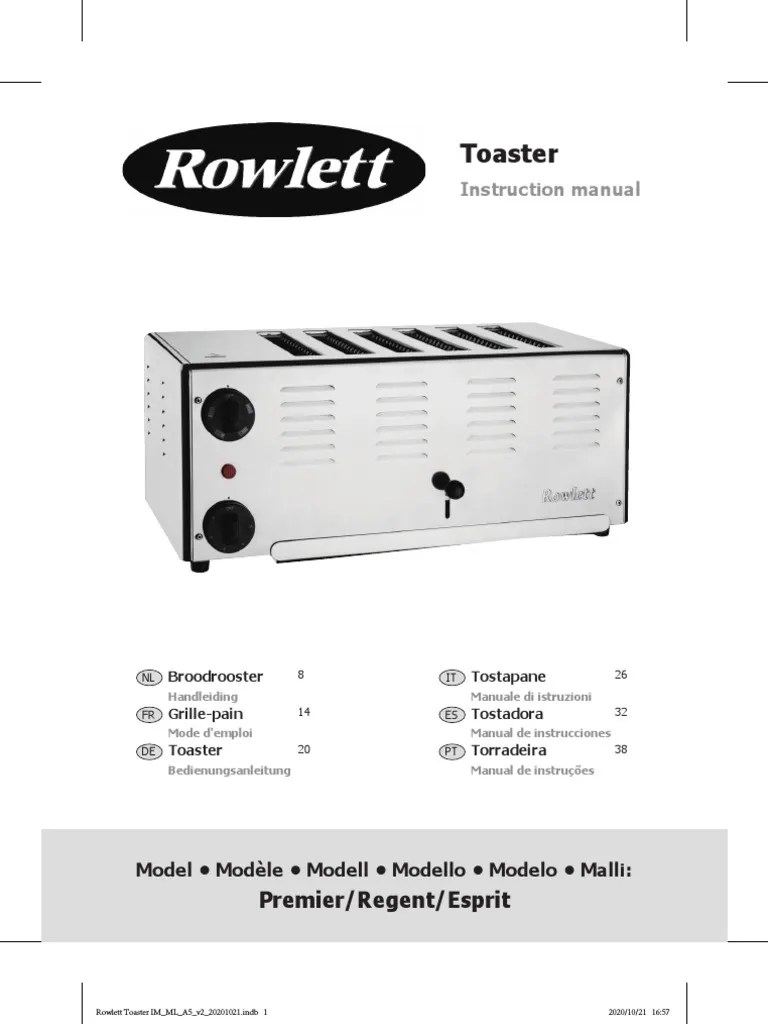 Toaster Instruction Manual Safety Tips, Operation Instructions