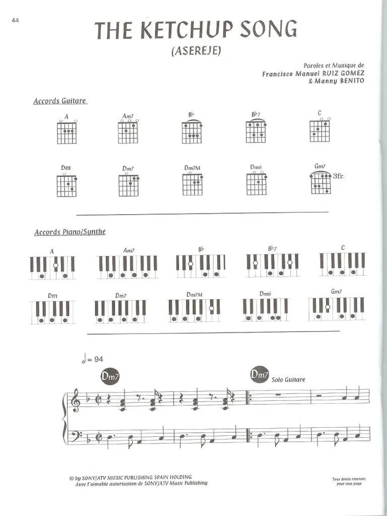 The Ketchup Song PDF