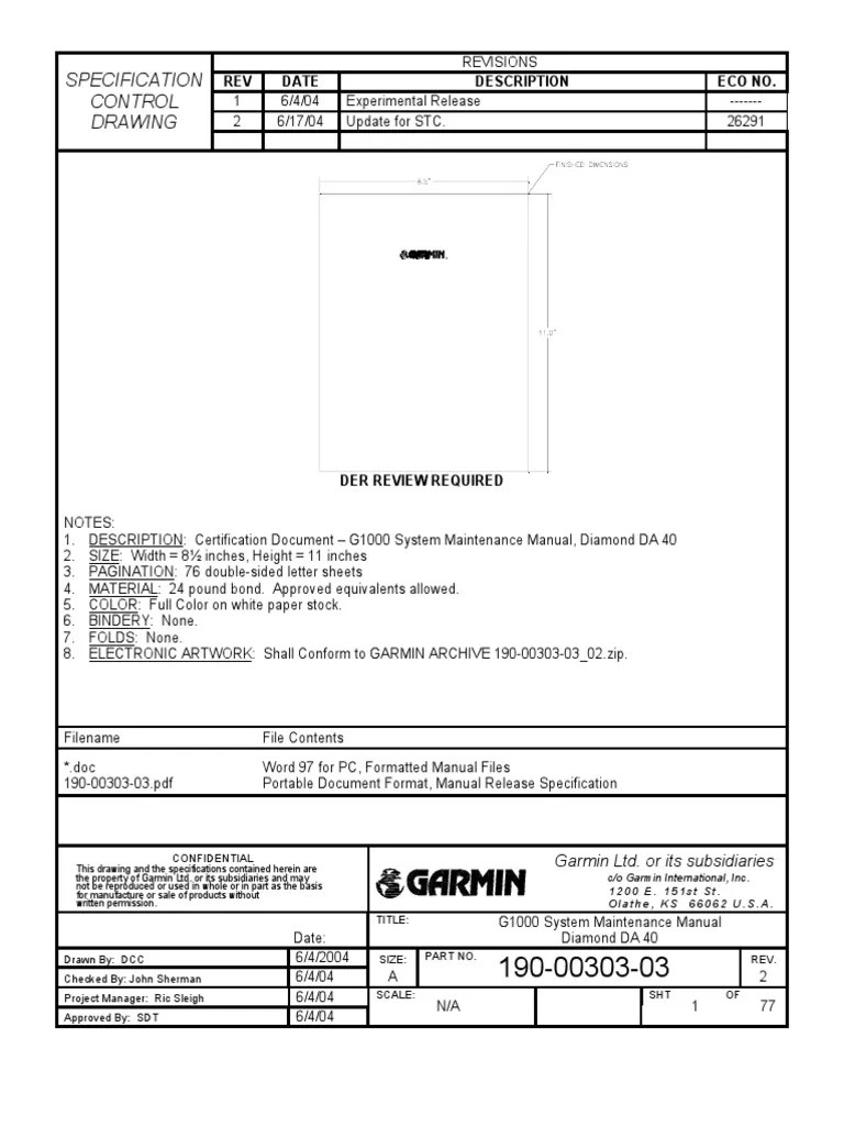 G1000 Maintenance Manual | PDF