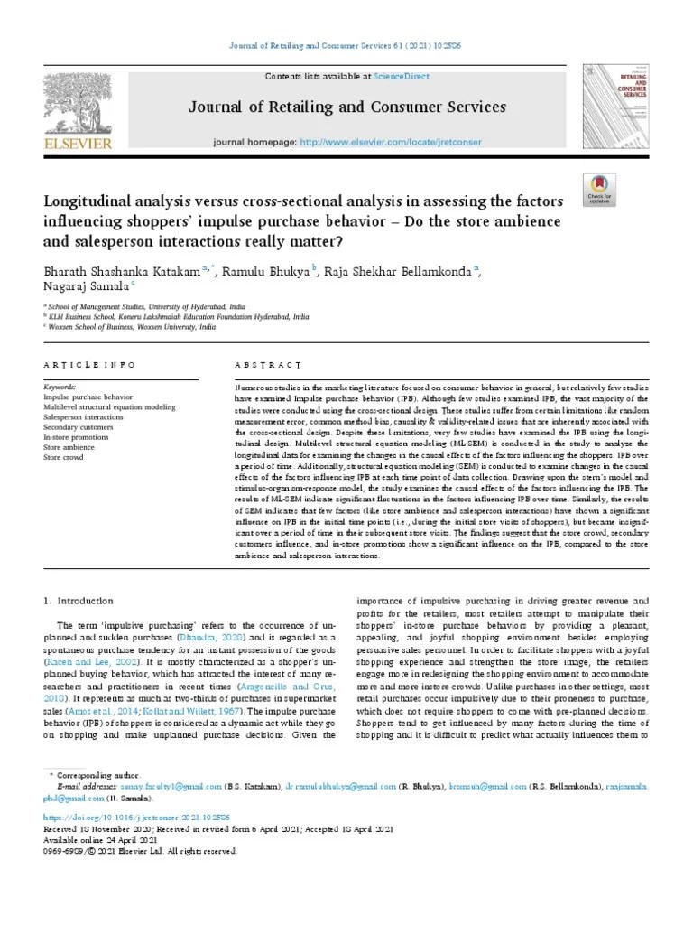 Journal of Retailing and Consumer Services PDF Retail Behavior