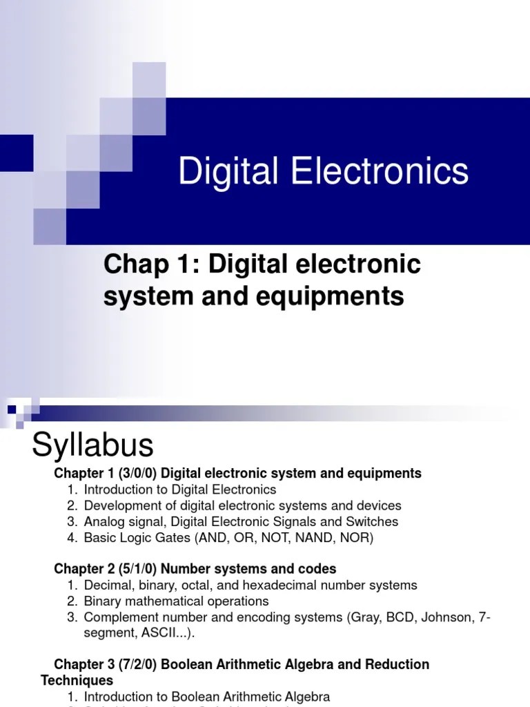 Digital Electronics Fundamentals PDF Electrical Network Digital