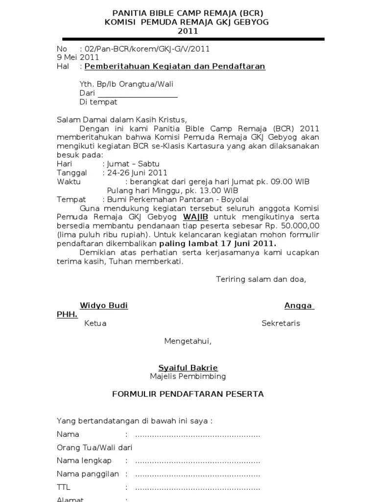 Surat Pemberitahuan Orang Tua PDF