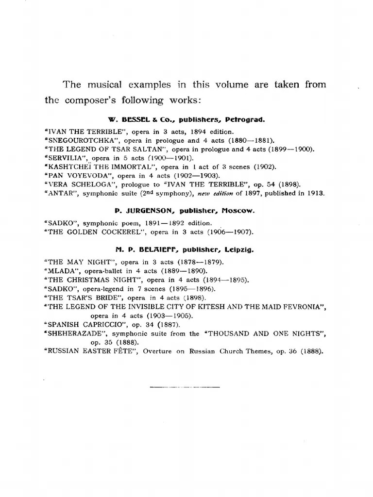 Principles of Orchestration (RimskyKorsakov, Nikolai) Vol 2 PDF